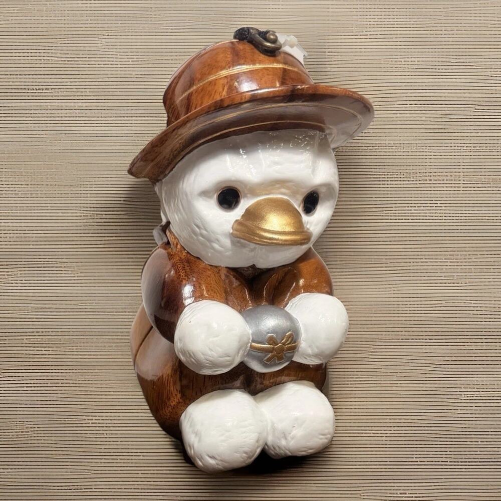 NWT ULTRA RARE Timmy Woods Beverly Hills Dolly Duck Z Wooden Purse with Dust Bag - Picture 6 of 16